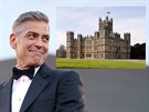 George Clooney prý zvauje svatbu na zámku Highclere, kde se natáí oblíbený...