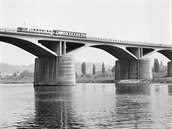 Branický most v edesátých letech