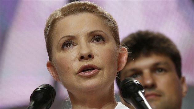 Julija Tymoenkov po oznmen odhad prohlsila, e je pipravena "pomhat pi budovn evropsk Ukrajiny" (25. kvtna 2014)