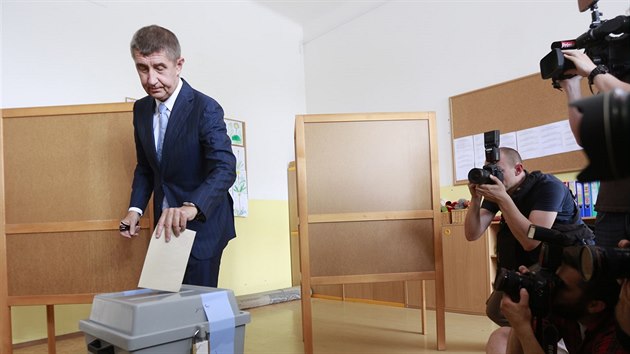 Andrej Babi ve volebn mstnosti na praskm Chodov.