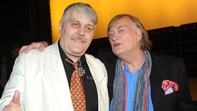 Ivan Jonák s režisérem filmu Vítem Olmerem