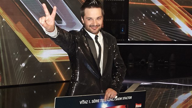 Finále soutěže X Factor - Peter Bažík vyhrál celou soutěž a získal 200 tisíc eur.