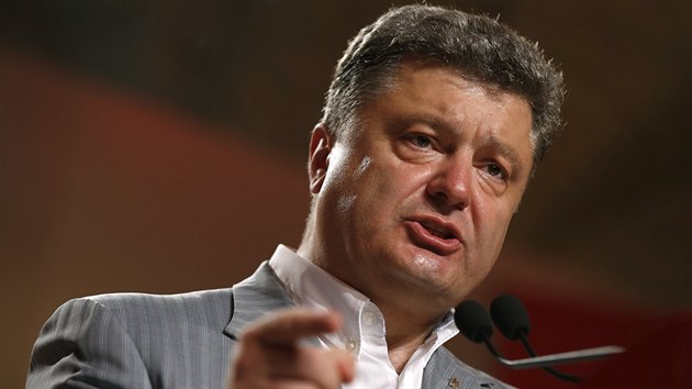 Nov prezident Ukrajiny Petro Poroenko (26. kvtna 2014).