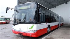 Nové autobusy Solaris brněnského dopravního podniku (27. května, 2014).