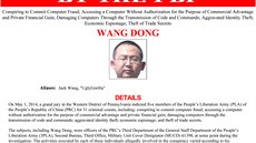 ínský armádní hacker Wang Dong (alias "Jack Wang" nebo "UglyGorilla")