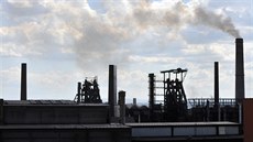 Pohled na areál firmy ArcelorMittal Ostrava.