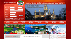 Webová stránka zkrachovalé cestovní kanceláe Conti