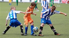 Malí fotbalisté ákovské kategorie se stetli ve stedu 21. kvtna v Brn v...