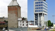 Silo stojí nedaleko centra Olomouce v sousedství �elezni�ní trat� od roku 1936.