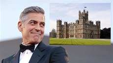 George Clooney prý zvauje svatbu na zámku Highclere, kde se natáí oblíbený...