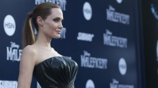 Angelina Jolie na premiée filmu Zloba - Královna erné magie (Hollywood, 28....