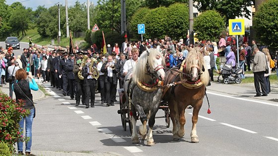 V Ořechově na Žďársku v sobotu oslavili 650 let obce. (31. května 2014).