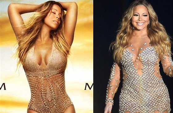 Mariah Carey na obalu alba zázran zhubla.