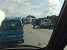 Dopravní nehoda na praském okruhu