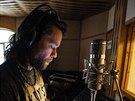 Richard Krajo ve studiu Sono bhem natáení sedmé studiové desky kapely...