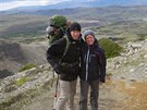 Ryan s manelkou Evou na te v Patagonii v ile