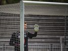 Královehradecký gólman Tomá Koubek v akci v zápase proti Vltavínu