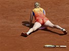 ROZCVIKA. Ruská tenistka Svtlana Kuzncovová upadla na antuku v dlouhém
