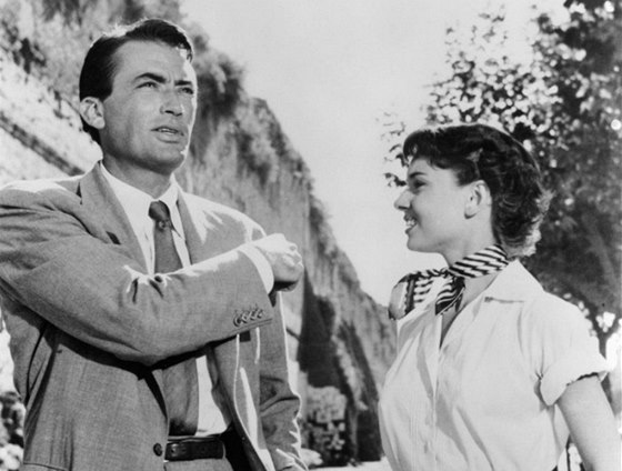 Prázdniny v ím (Gregory Peck a Audrey Hepburnová)