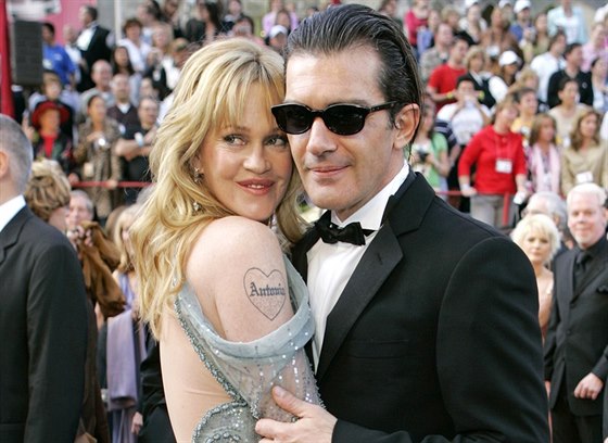 Melanie Griffithová a Antonio Banderas (Los Angeles, 27. února 2005)