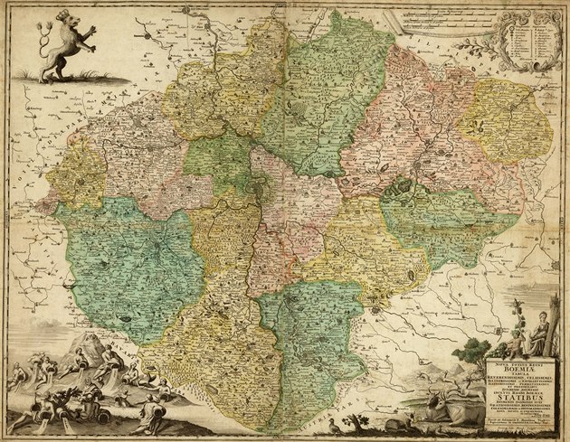 Vogt, Mauritius, Nová mapa Království �eského, 1712