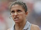 ZARPUTILÝ VÝRAZ. Italská tenistka Sara Erraniová bojuje o tvrtfinále Roland...