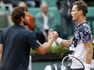 GRATULUJU! eský tenista Tomá Berdych prohrál ve tvrtfinále Roland Garros s...