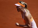 Ruská tenistka Maria arapovová se raduje v semifinále Roland Garros.