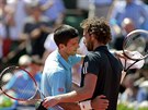 Srbský tenista Novak Djokovi porazil v semifinále Roland Garros Ernestse...