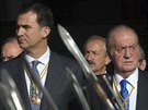 panlský korunní princ Felipe a král Juan Carlos I. (Madrid, 27. prosince 2011)