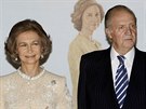 panlská královna Sofia a král Juan Carlos (Madrid, 2. listopadu 2008)