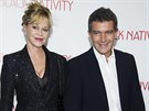 Melanie Griffithová a Antonio Banderas (New York, 18. listopadu 2013)