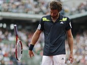 ZAHOZEN RAKETA. Rozzloben Ernests Gulbis v osmifinle Roland Garros. 