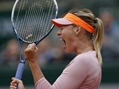 HLASIT RADOST. Maria arapovov v osmifinle Roland Garros.