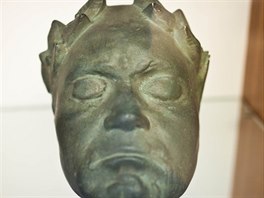 Posmrtná maska Ludwiga van Beethovena (1770-1827).