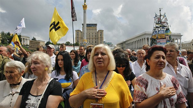 Demonstrace za jednotu Ukrajiny v Kyjev  (31. kvtna 2014)