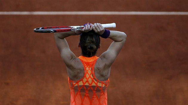 Rumunsk tenistka Simona Halepov slav postup do finle Roland Garros.