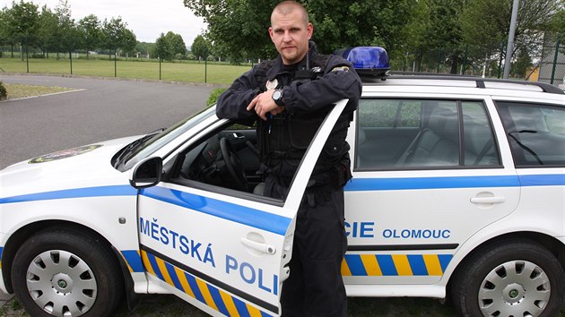 David Císa je jedním z trojice policist, které Nadace Bezpená Olomouc...