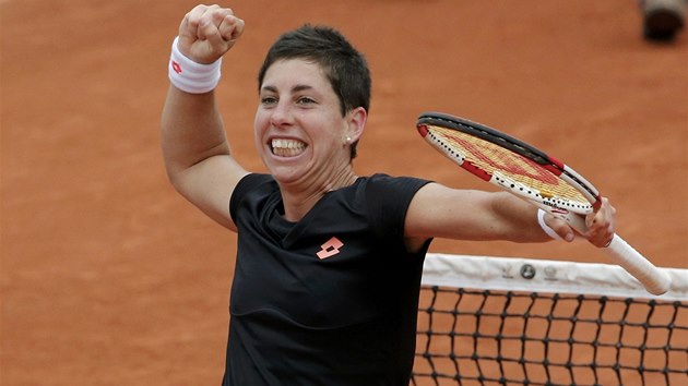 RADOST. Carla Surezov v osmifinle Roland Garros. 