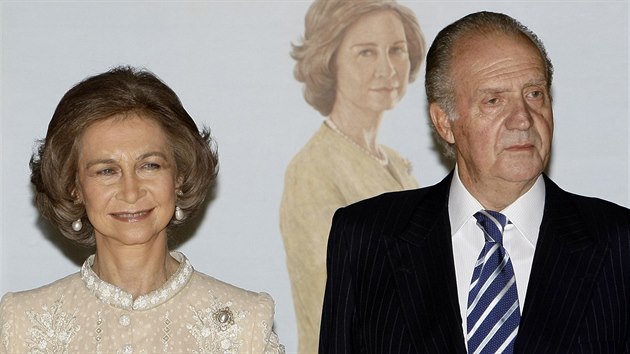 panlsk krlovna Sofia a krl Juan Carlos (Madrid, 2. listopadu 2008)