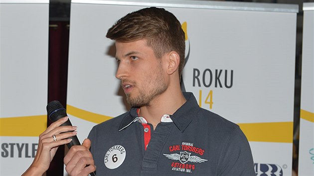 Finalista soutěže Muž roku 2014 Tomáš Dumbrovský (student, Brno, věk: 24 let, výška: 189 cm, míry: 101-81-101)
