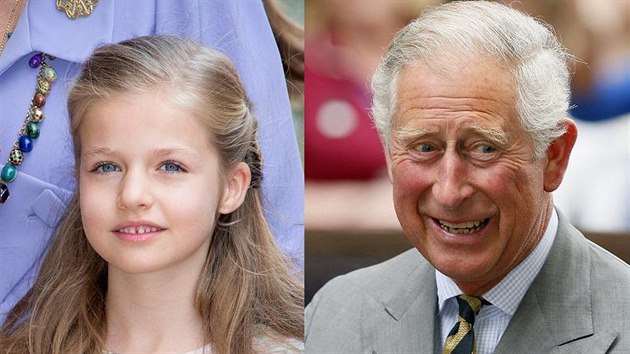 panlská princezna Leonor a britský princ Charles