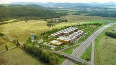 Takto by podle vizualizace m�la vypadat stavba technologického parku u ��árku.