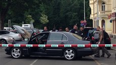 Na pra�ském Ostr�ilov� nám�stí policisté vy�et�ovali výbuch v p�ední �ásti...