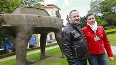 Rolf a Marion Mahlkeovi v Praze.