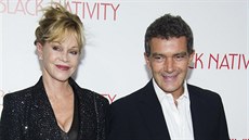 Melanie Griffithová a Antonio Banderas (New York, 18. listopadu 2013)