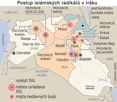 Postup islmskch radikl v Irku