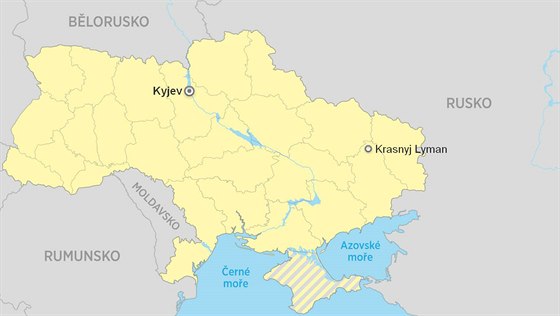 krasnyj Lyman mapa