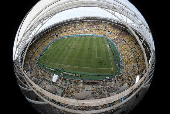 Pohled na stadion Castelao arena ve mst Fortaleza