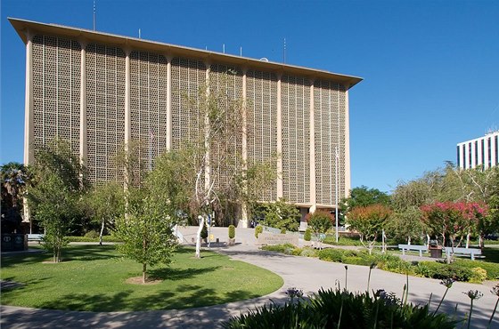 Soudní budova v kalifornském mst Fresno. Chybný rozsudek, který zde padl, u
